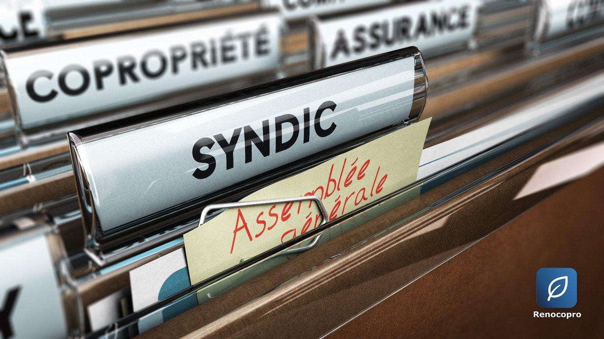 Vote des travaux de rénovation énergétique en assemblée générale de copropriété — classeur syndic et dossiers de travaux, Renocopro